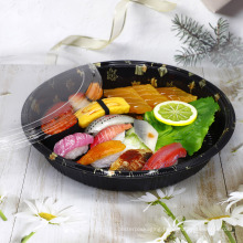 plastic take away food sushi packaging box display sushi tray with lid